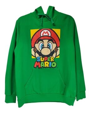 Super Mario Bros Nintendo Gaming Guycore Blokecore Green Size Large Hoodie